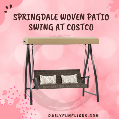 Springdale Woven Patio Swing At Costco - A Fun Touch To Patio