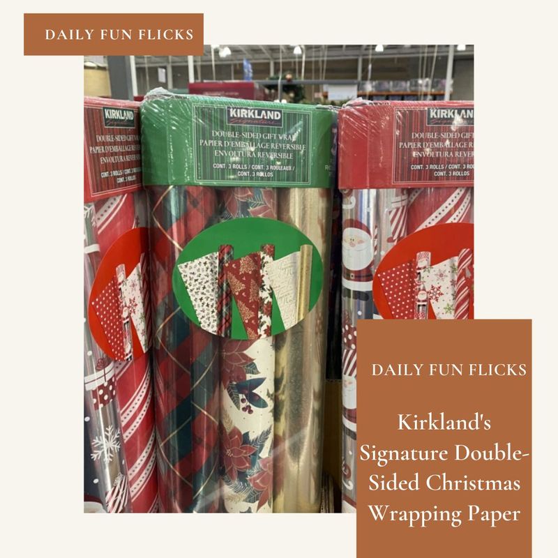 Kirkland's Signature Double-Sided Christmas Wrapping Paper